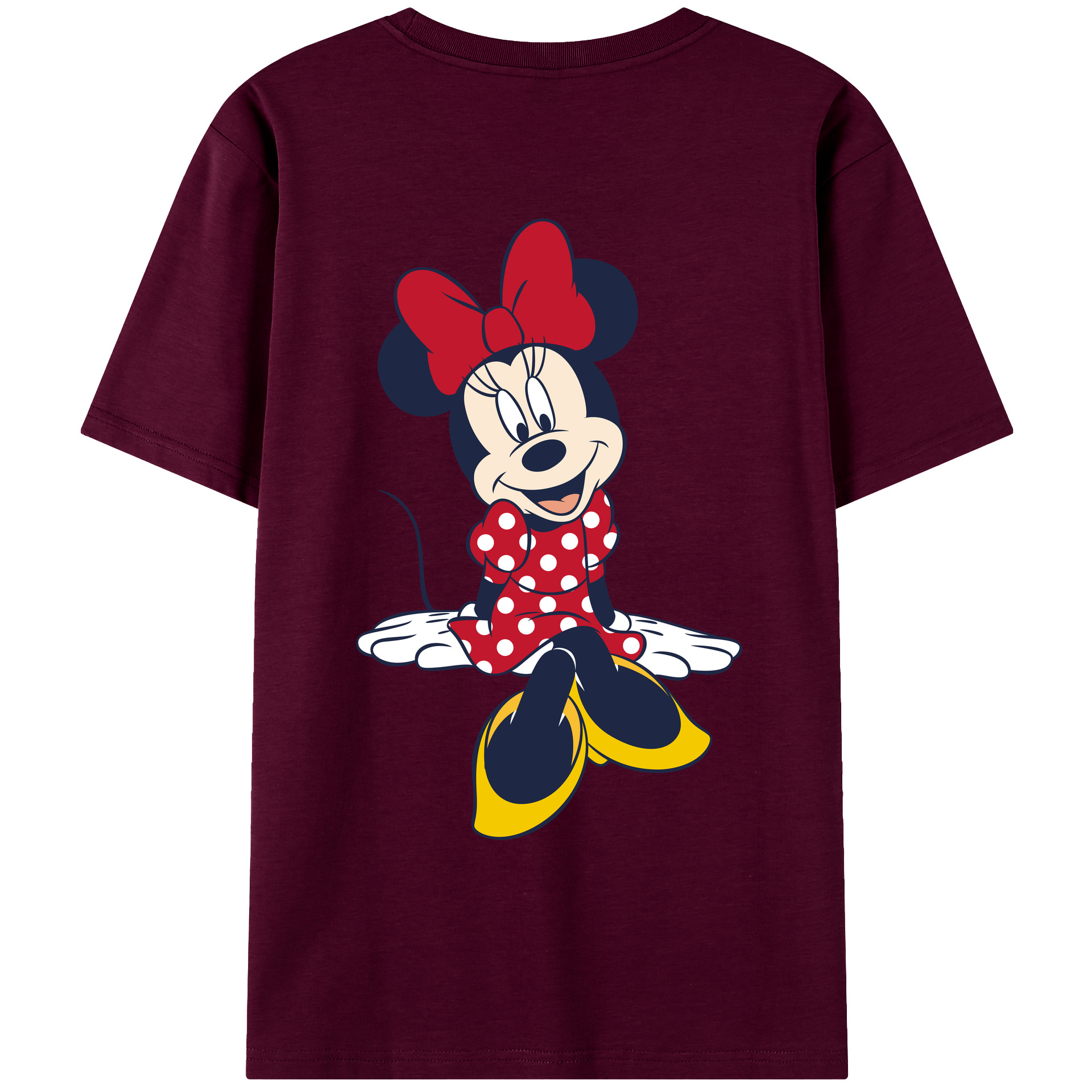 （画像用） ミッキーマウス Mickey Mouse レディース半袖Tシャツ(バックプリント)
